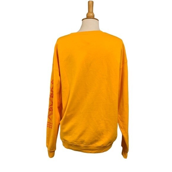 Vintage “Don’t Try Too Hard” Wicked Clothes Yellow Skull Sweatshirt - Large - Picture 5 of 6